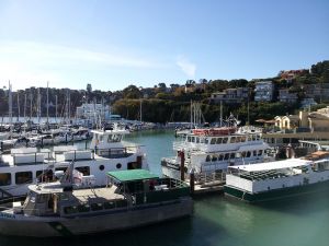 Waterfront view of the charming town of Sausalito, California